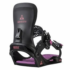 Dámské snowboard vázání Gravity Rise black/purple 