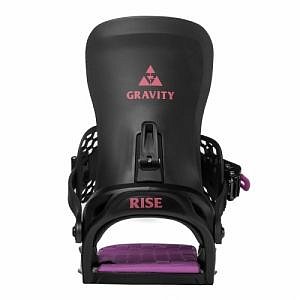 Dámské snowboard vázání Gravity Rise black/purple 