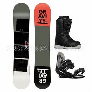 Pánský snowboard komplet Gravity Cosa s botami s atop kolečkem