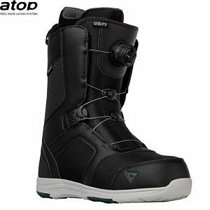 Pánský snowboard komplet Gravity Madball green s botami s atop kolečkem