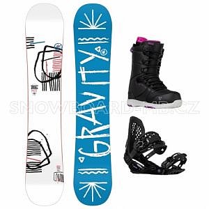 Dámský snowboard komplet Gravity Mist white