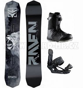 Snowboard set Raven Lion, motiv LEV, boty s utahováním kolečkem Boa