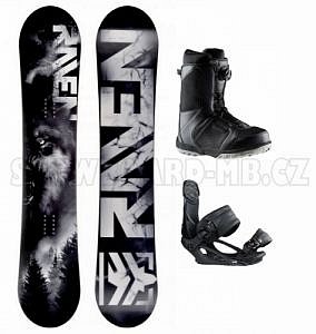 Snowboardový komplet Raven Lupus, vázání a boty Head BOA
