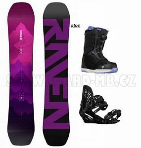 Dámský snowboard set Raven Destiny s vázáním a botami s kolečkem