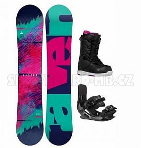 Dámský snowboardový komplet Raven Satine s botami Gravity