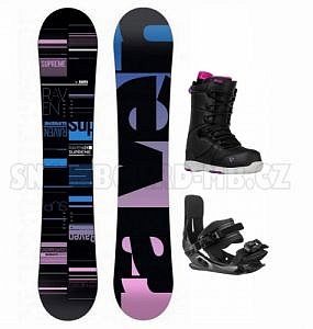 Dámský komplet Raven Supreme black a černé boty Gravity