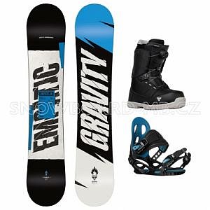 Dětský snowboard komplet Gravity Empatic Jr (vázání a boty s kolečkem)