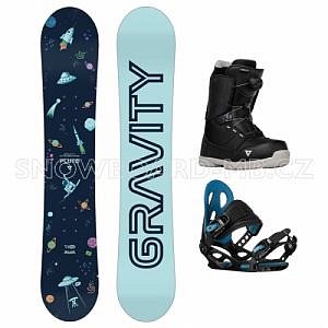 Dětský snowboard komplet Gravity Pluto a boty s kolečkem