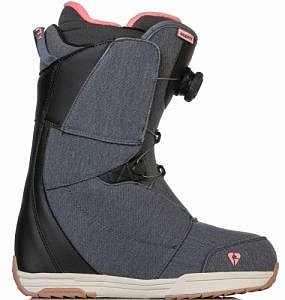 Dámské snowboard boty Gravity Aura Atop blue denim/gum šedo-růžové s kolečkem - VÝPRODEJ