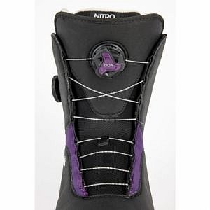 Dámské boty na snowboard Nitro Scala BOA black purple 