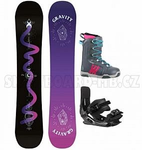 Dámský a dívčí snowboardový komplet Gravity Sirene Black