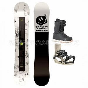 Juniorský snowboard komplet Gravity Flash s většími botami s kolečkem