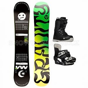 Junior snowboardový komplet Gravity Empatic Jr s botami s utahováním kolečkem atop