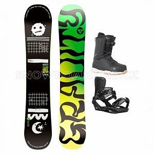Juniorský snowboard komplet Gravity Empatic Jr s botami s utažením kolečkem