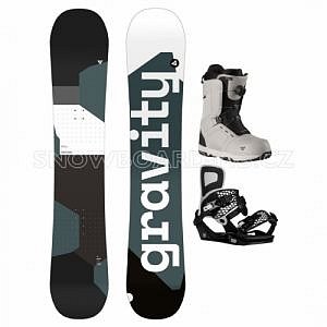Snowboard komplet pánský Gravity Adventure s botami s kolečkem