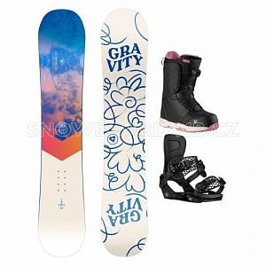 Snowboard komplet dámský Gravity Mist s botami s utažením kolečkem