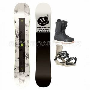 Pánský snowboardový komplet Gravity Madball s botami s utahováním atop kolečkem