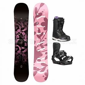 Dámský snowboardový komplet Gravity Empire pro středně pokročilé ženy s botami s kolečkem