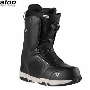 Snowboard komplety Gravity Silent s vázáním a botami s kolečkem atop
