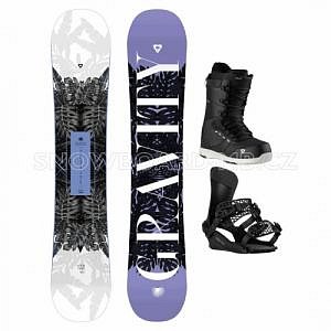 Dámský snowboardový komplet Gravity Trinity s vázáním a botami