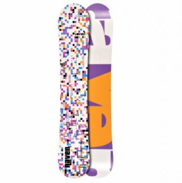 Dámský snowboard Raven Grid white kostkový